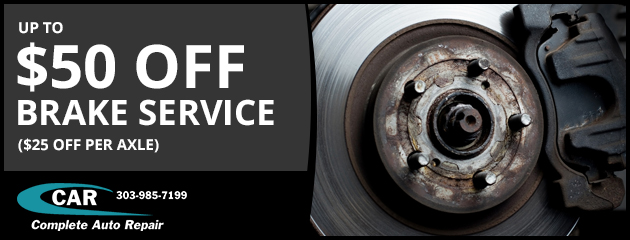 Up to $50 Off Brake Service